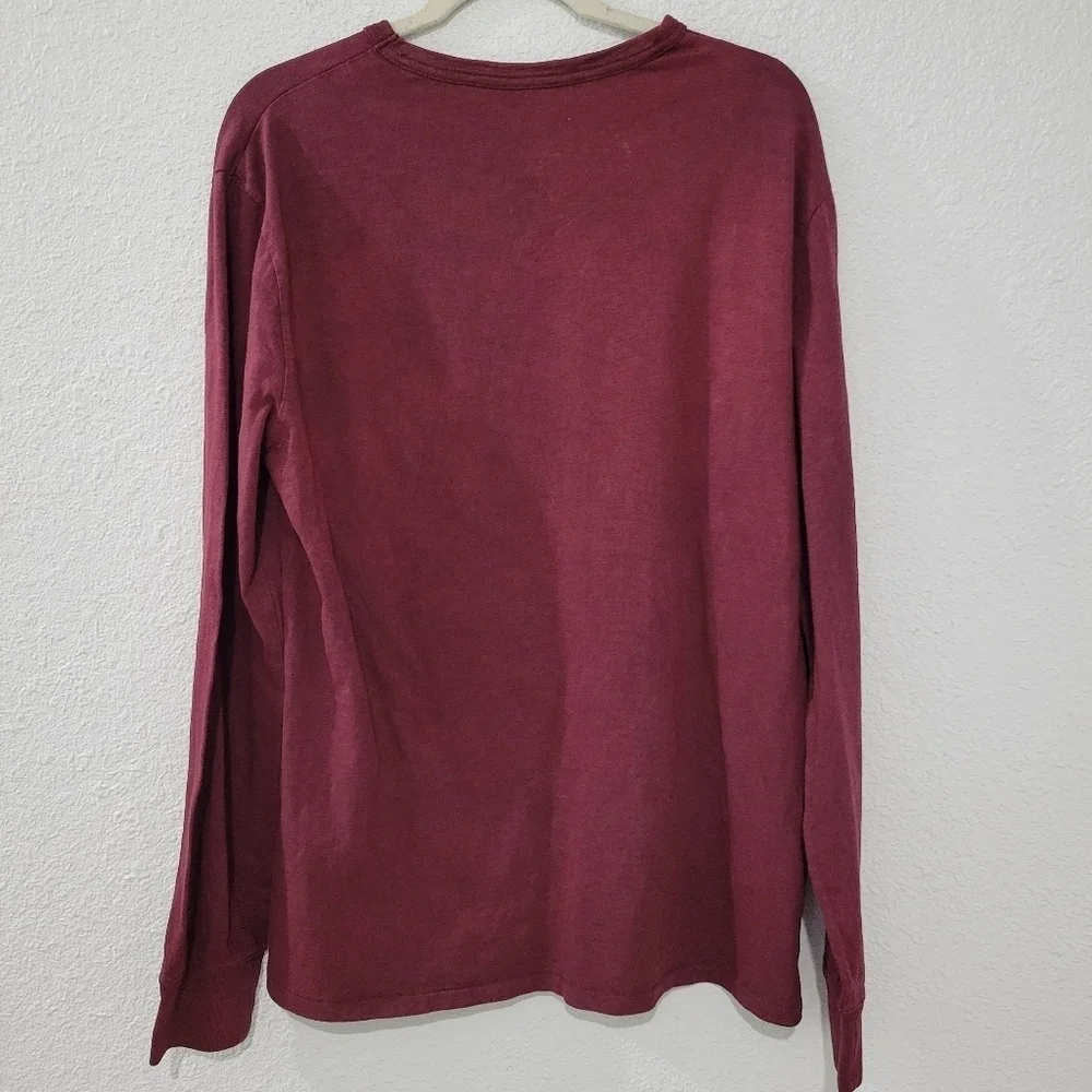 J Crew Garmet Dyed Dyed Long Sleeve Tee AH247 Sz L